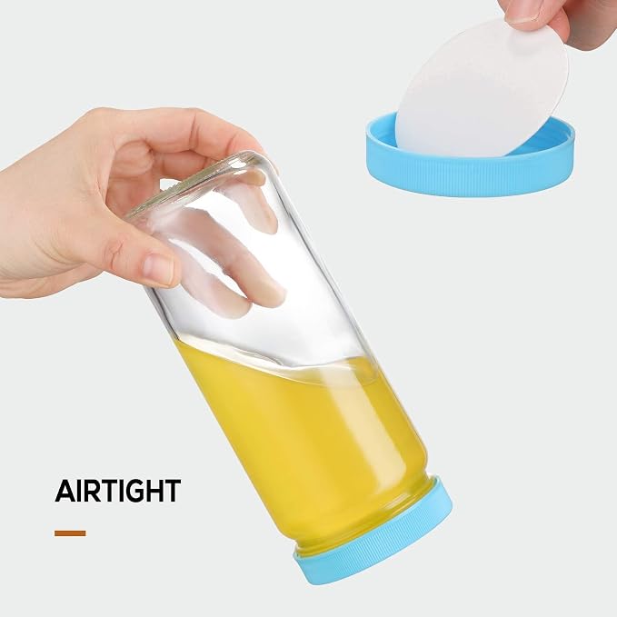8 Pack Glass Juicing Bottle Drinking Jars - Image 7