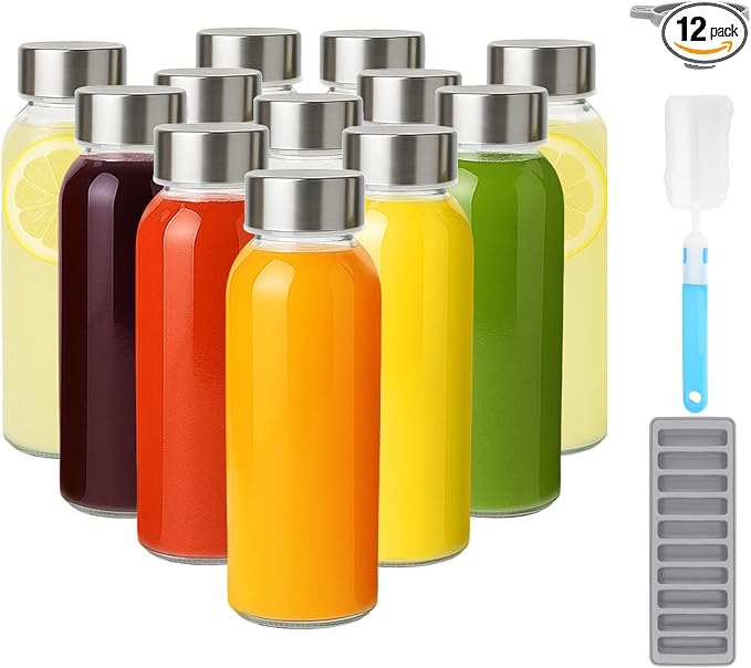 Zukro 10.5 oz Glass Juice Bottles by ZukroDrinkware