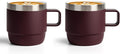 Zenbo 6 oz Espresso Mug with Handle, Ceramic-Lined 18/8 Stainless Steel | by Zenbo