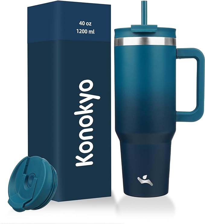 Konokyo 40 oz Insulated Tumbler Water Bottle by Konokyo