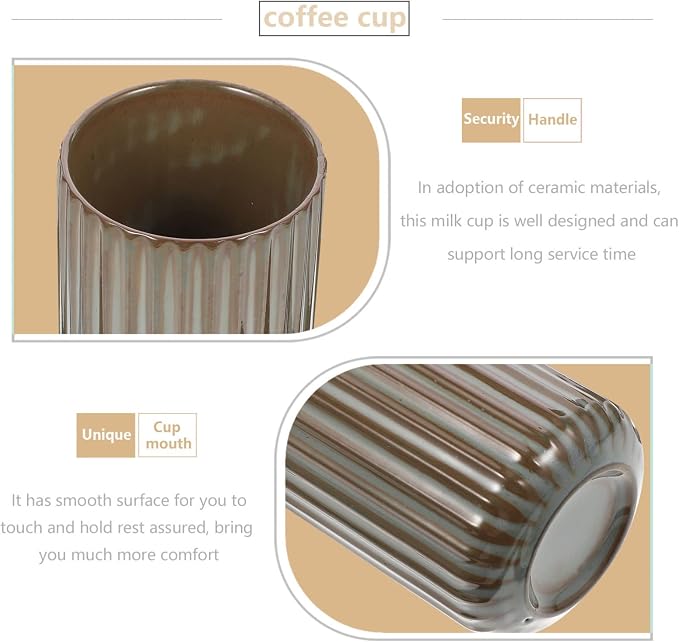 LIFKOME Tea Cups Ceramics Coffee Mugs Chinese or Japanese Style Porcelain Milk - Image 3