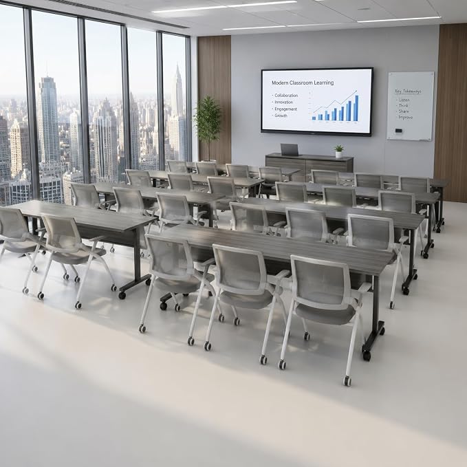 10 Pack Folding Office Chair - Image 2