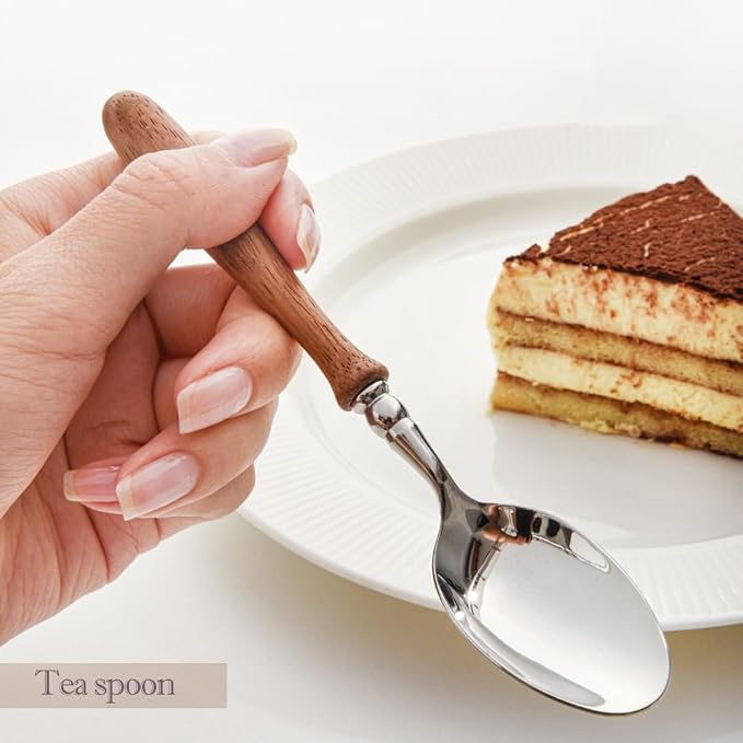 6-Piece Vintage Luxury 18/10 Stainless Steel Silverware Set - Image 7