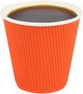 Restaurantware 8 Ounce Double Wall Disposable Coffee Cups, 500 Insulated Orange by Restaurantware