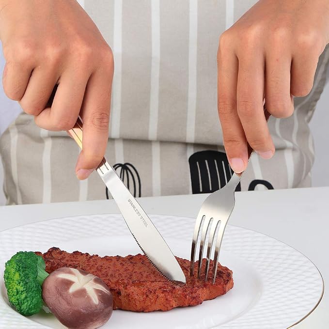 12 Pieces Dinner Fork, Stainless Steel Silverware Forks, 7.1 Inches Metal Fork - Image 2
