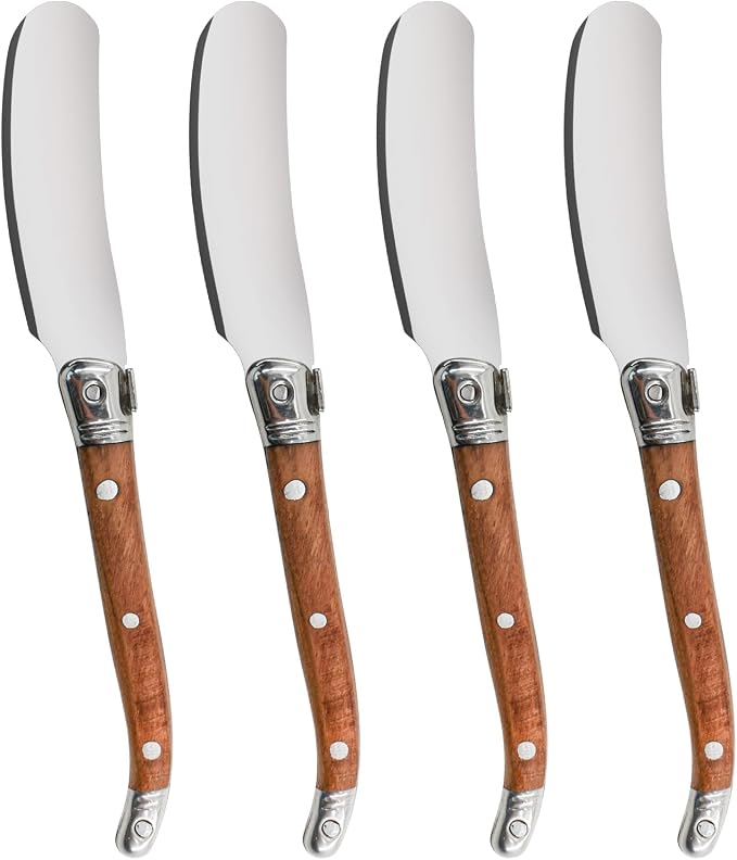 VANRA Butter Spreader Knife Set 4-Piece Stainless Steel Cheese Knife Set Small by VANRA