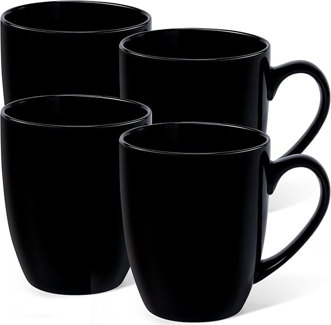 Urbanstrive 16 oz Large Coffee Mugs Set of 4 Ceramic Coffee Mug White Coffee by Urbanstrive