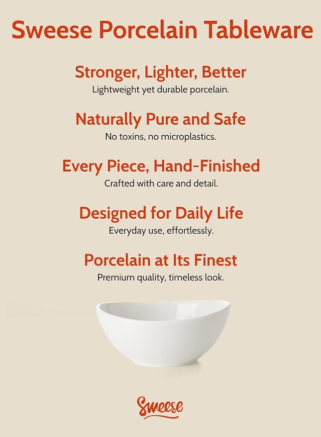 Sweese Porcelain Bowls Set 5 Inch, 10 oz - Image 7