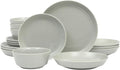 Gibson Home Summer Shades 16 Piece Plates and Bowls Dishes Service by GibsonHomewares