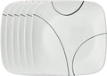 Corelle Vitrelle 6-Piece Salad Plate Set, Triple Layer Glass and Chip Resistant by Corelle