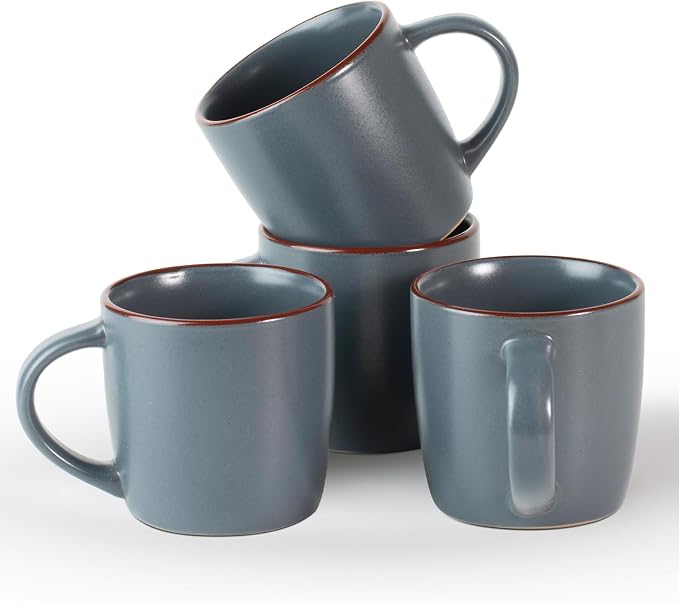 famiware Mercury Coffee Mugs 13 oz, Coffee Mugs Set of 4 by Famiware