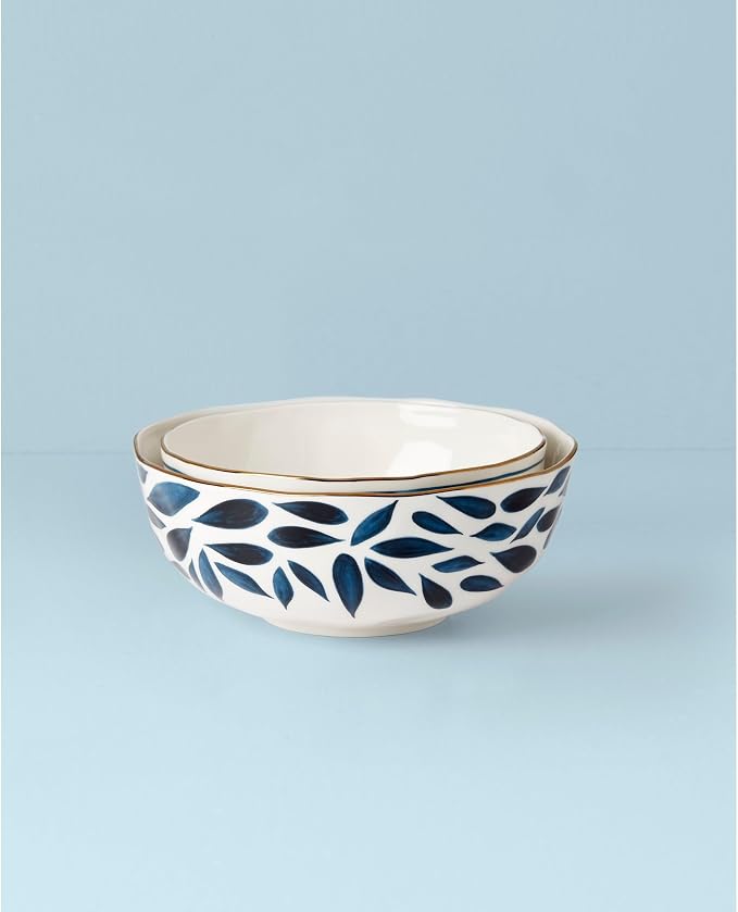 Lenox Blue Bay 2-Piece Nesting Bowl Set - Image 2