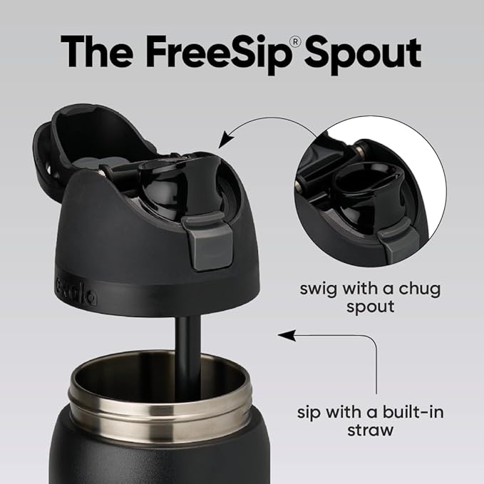 Owala FreeSip Stainless Steel Water Bottle 40 oz Night Safari - Image 3