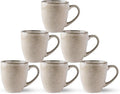 GBhome Ceramic Coffee Mugs Set of 6, 12oz Stoneware Coffee Mugs Set by GBhome