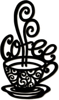 Oubasa Metal Coffee Cup Wall Decor, Minimalist Cafe Themed by OubasaMakeYourHomeAmazing