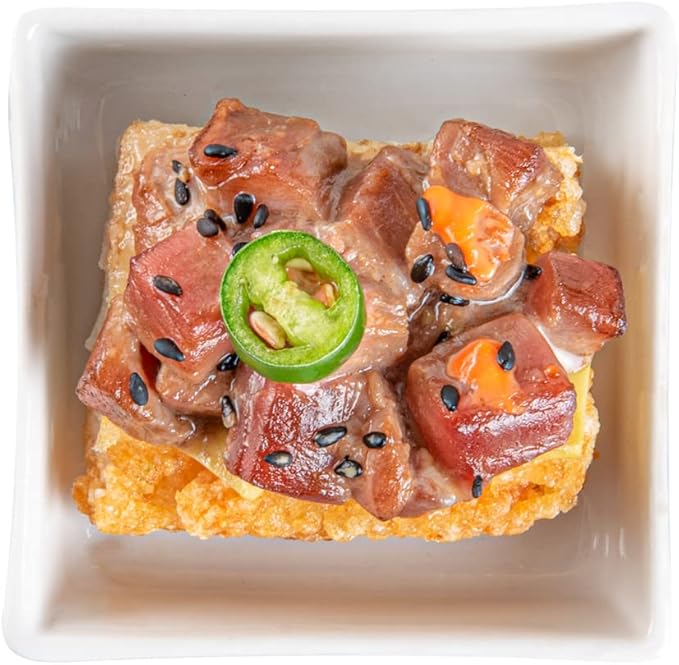 Restaurantware 2.5 Inch Mini Dishes 10 Oven-Safe Square Sauce Dishes - Microwave-Safe Serve Appetizers Desserts or Condiments White Porcelain Tasting Plates For Samples or Individual Portions