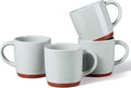 E-far Ceramic Coffee Mug Set of 4, 12oz Stoneware Coffee Cup by E-far
