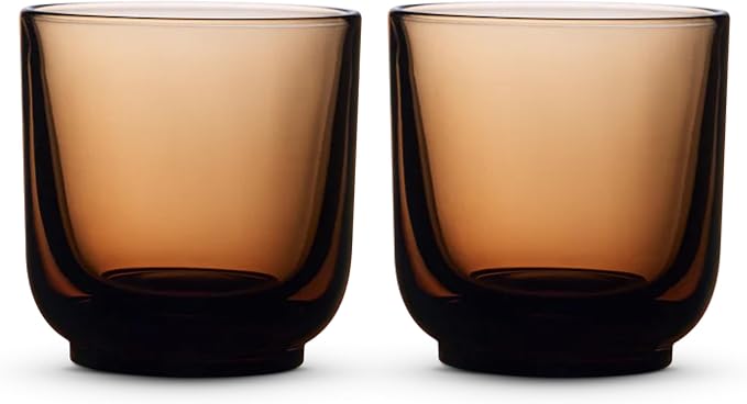 Fellow Pirch Cappuccino Cups 6.5 oz, Weighted Glass by Unknown
