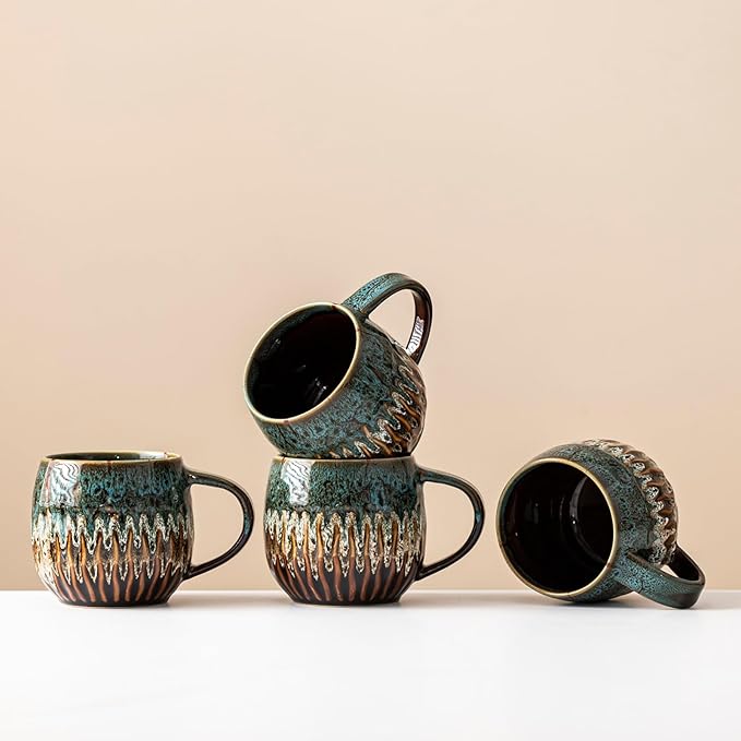 Large Ceramic Coffee Mug - 20oz Big Tea Cup by LPYLXINGYAN