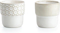 Espresso Cups Set of 2, 4oz Espresso Shot Cups, Mini Coffee Mugs Farmhouse Decor by MIKIGEY