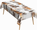 70x140 Inch Nature Rectangle Tablecloth Watercolor Autumn Forest Misty Pine Tree Sunrise Table Cloth Waterproof Reusable Table Cover for Dining Home Kitchen Thanksgiving Picnic BBQ