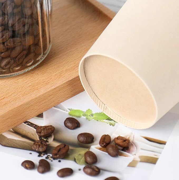 160 Count 15 oz Disposable Coffee Paper Cups, Plant Fiber Brown for Hot Drink