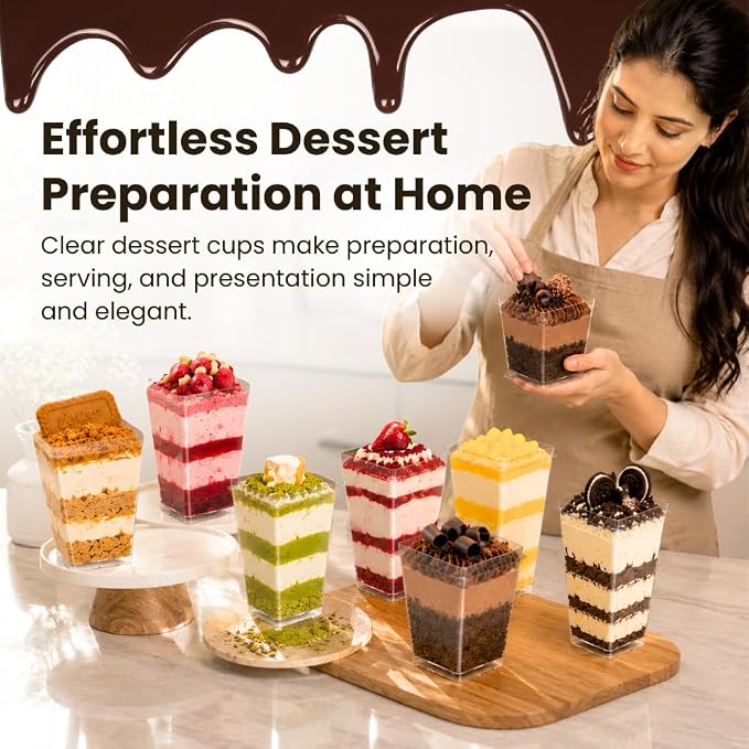 CALVERO 50 Pack 5oz Dessert Cups - Image 2