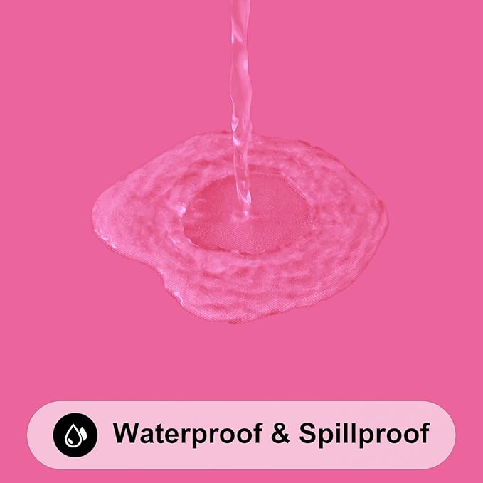 Smiry Rectangle Tablecloth, Elastic Fitted Flannel Backed Vinyl Tablecloths for 6ft Folding Tables, Waterproof Wipeable Table Covers for Indoor, Outdoor, Camping and Picnic (Rose Pink, 30"x72")
