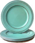 Antique Green Charger Plates, 13 Inch Vintage Dinner Plate Chargers Round by Umisriro