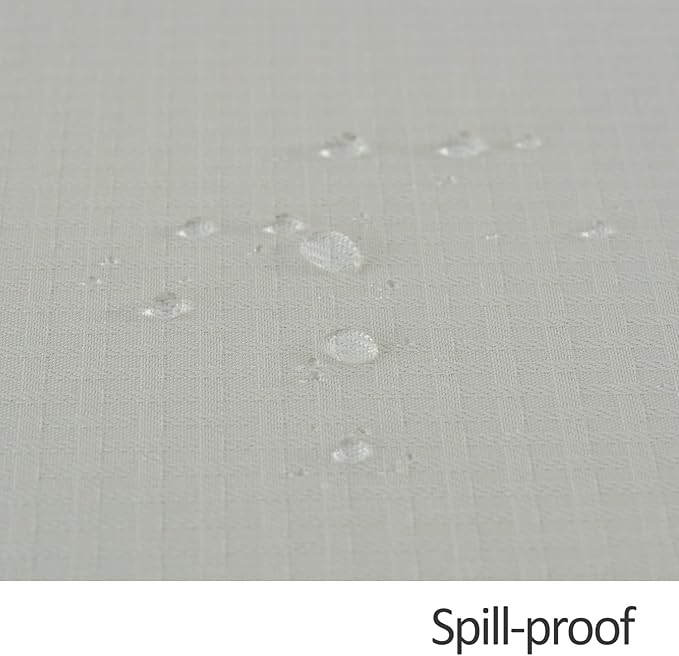 maxmill Weaved Texture Tablecloth Water Resistance Antiwrinkle Spillproof Soft Washable Table Cloth for Dining Room, Buffet Banquet Parties Holiday Dinner, Rectangular 70 x 108 Inch, Ivory