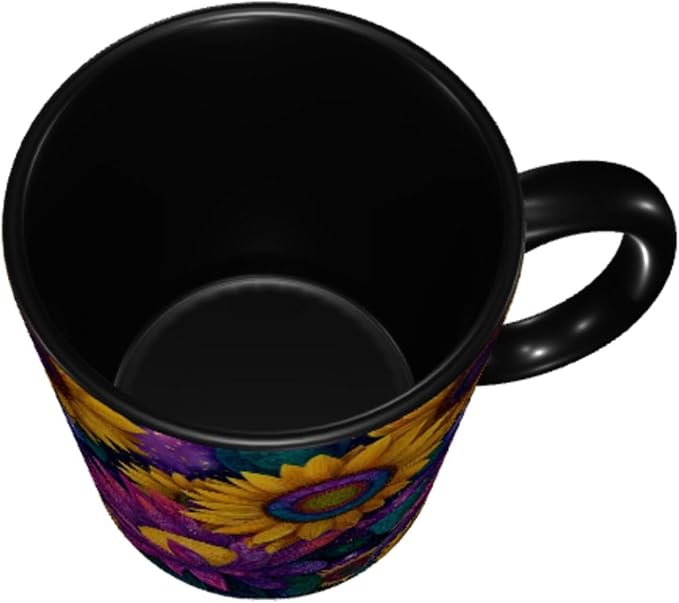 Sunflower Coffee Mug 11 Ounce Mugs Ceramic Tea Cup Drinking Water Cups | Novelty - Image 5