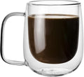 Little World Glass Coffee Mug, 8.5 oz Double Walled Insulated Cup Heat-resistant by LittleWorld