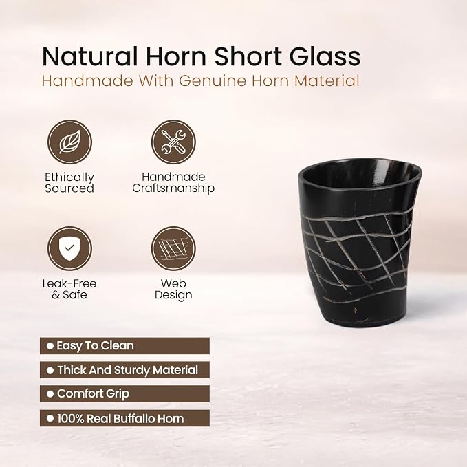 Handicrafts Home Viking Horn Shot Glasses Set of 12, Rustic Viking Drinkware - Image 2