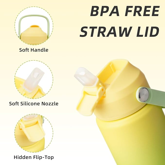BJPKPK 12oz Insulated Water Bottle, Stainless Steel Bottle - Image 2
