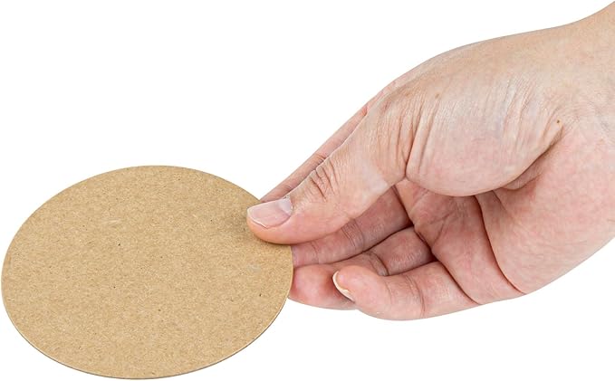 Restaurantware Paper Coasters 1000 Pack of 3.5 Inch Disposable Beverage Coasters Absorbent for Hot and Cold Drinks Kraft Coffee Cup Essentials for Table Decor, Kitchen, Home Patio or Living Room