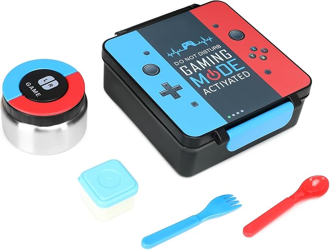 Gamer Bento Lunch Box for Kids, 60 OZ Kids Lunch Box by Unknown