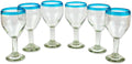 NOVICA Artisan Handblown Glass Wine Glasses Clear by Novica