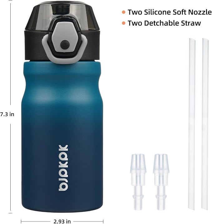 BJPKPK 14 oz Insulated Water Bottle, Stainless Steel Flask | Leak Proof Locking - Image 4