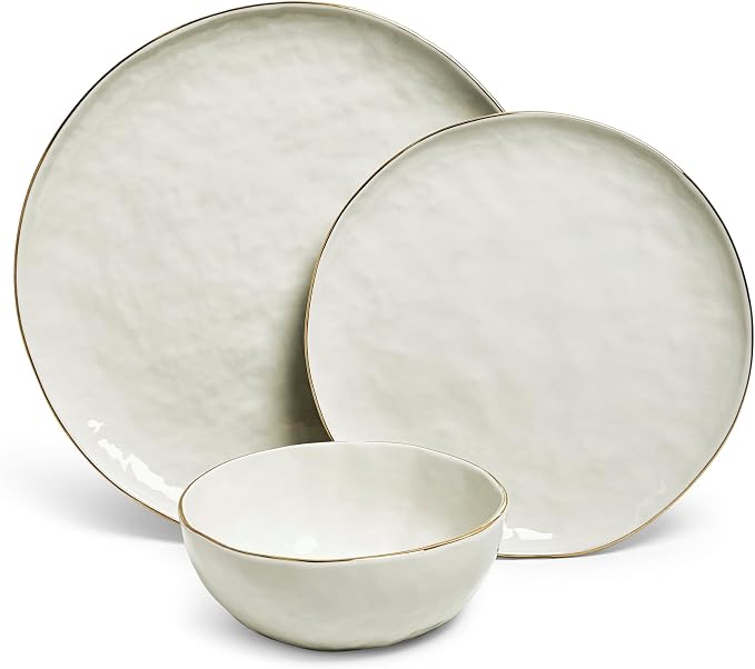 Sango 12-Piece Lightweight Porcelain Dinnerware Set - Image 2