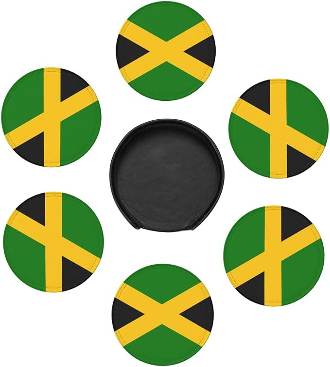 Jamaican Flag Coasters for Drinks - Image 7