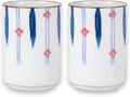 Urban Tokyo Asian Japanese Yunomi Style Handle-less Porcelain Tea Cups Tea Mug by Urban+Tokyo