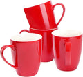BTaT- Porcelain Coffee Mugs Set, 16 Ounces, 4 Pack, Restaurant Cups by BrewToATea
