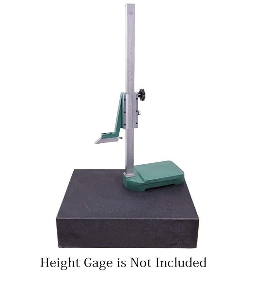 HHIP 4401-0014 Black Granite Surface Plate, Grade B, Ledge 0, 36" Length x 24" Width x 4" Height, +/0002" Accuracy, 495 lb. Weight