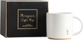 COLLECTIVE HOME Ceramic Coffee Mug, 15 oz Monogram Cup by COLLECTIVEHOME