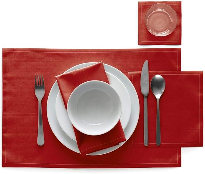 Mydrap Cotton Placemat - Lipstick Red