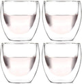 Amlong Crystal Double Wall Glass Shot Glass, Espresso Cups 3 oz. by Amlong+Crystal