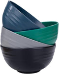 Unbreakable Wheat Straw Cereal Bowls Set of 4, 24 OZ Microwave and Dishwasher by Unknown