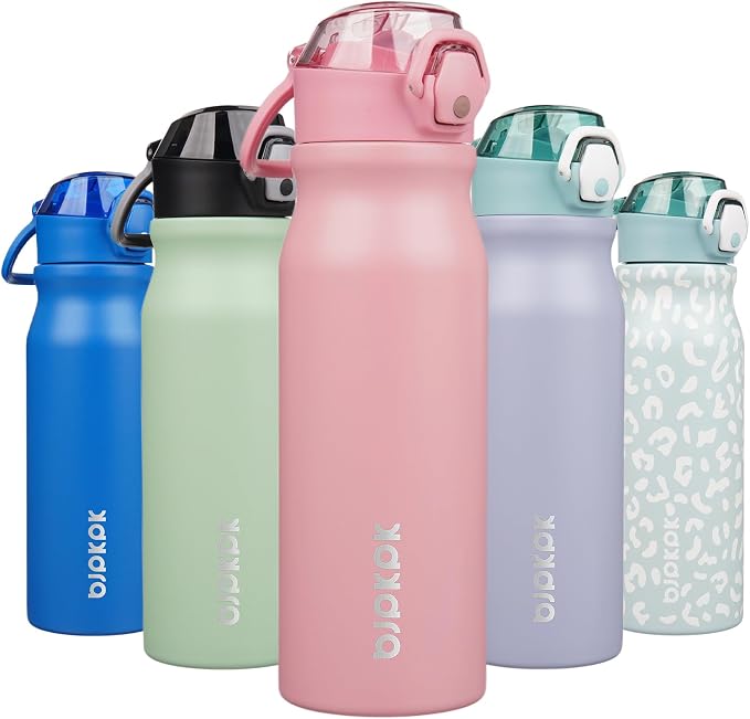 BJPKPK 25 oz Insulated Water Bottle, Stainless Steel Flask | Leak Proof Locking by BJPKPK