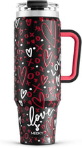 Meoky 40 oz Tumbler with Handle and Straw, Insulated Tumbler with Lid and Straw by MEOKY