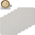uxcell 6 Pcs Faux Leather Coasters, 3.9 x 3.9 Square Coasters by uxcell